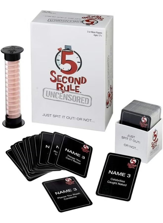 5 Second Rule Uncensored Or Not  Quick Thinking Party Game