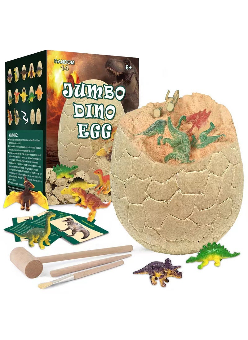 Kids Dinosaur Egg Excavation Kit Educational Toy Giant Dinosaur Eggs (14)