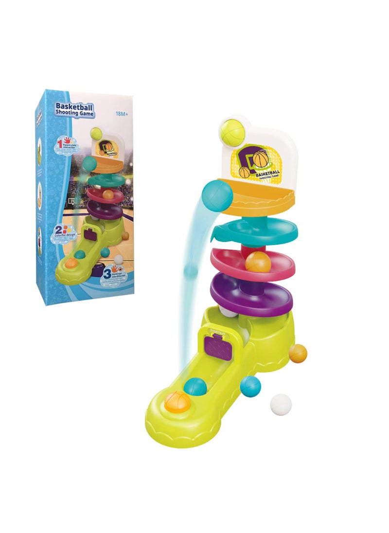 Infant UFO Pull-and-Fun Toy for Early Education Shooting and turning