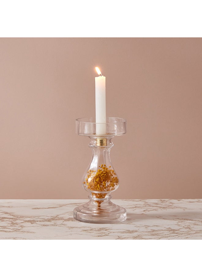 Oligo Dry Flower Glass Candleholder 10.5 x 19 x 10.5 cm