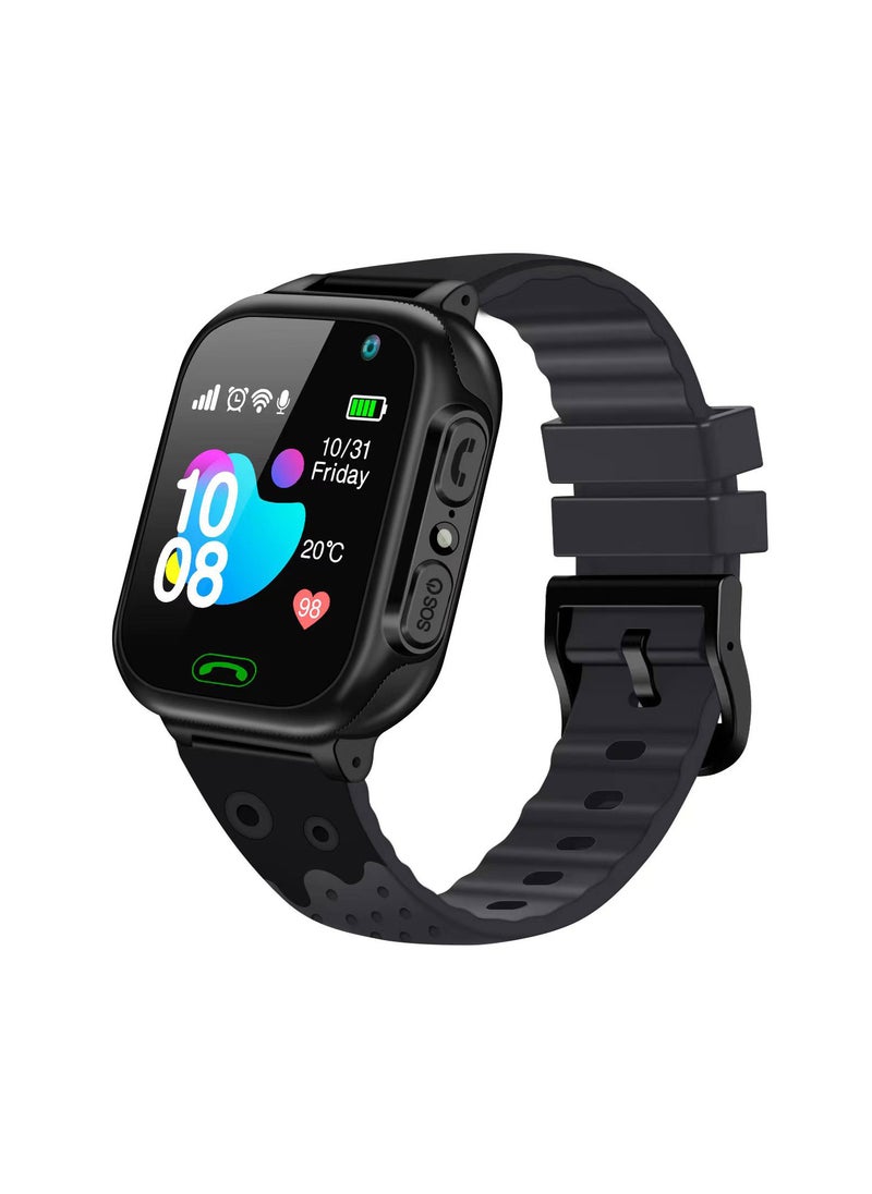 S30 Voice Switch Q12B Kids Smartwatch Camera Waterproof GPS S1 Foreign Trade Edition Black