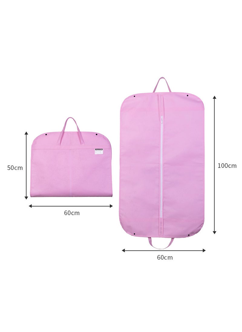 1 x 5 pcs Clothing Protection Carrier Tote Pink 60*100cm