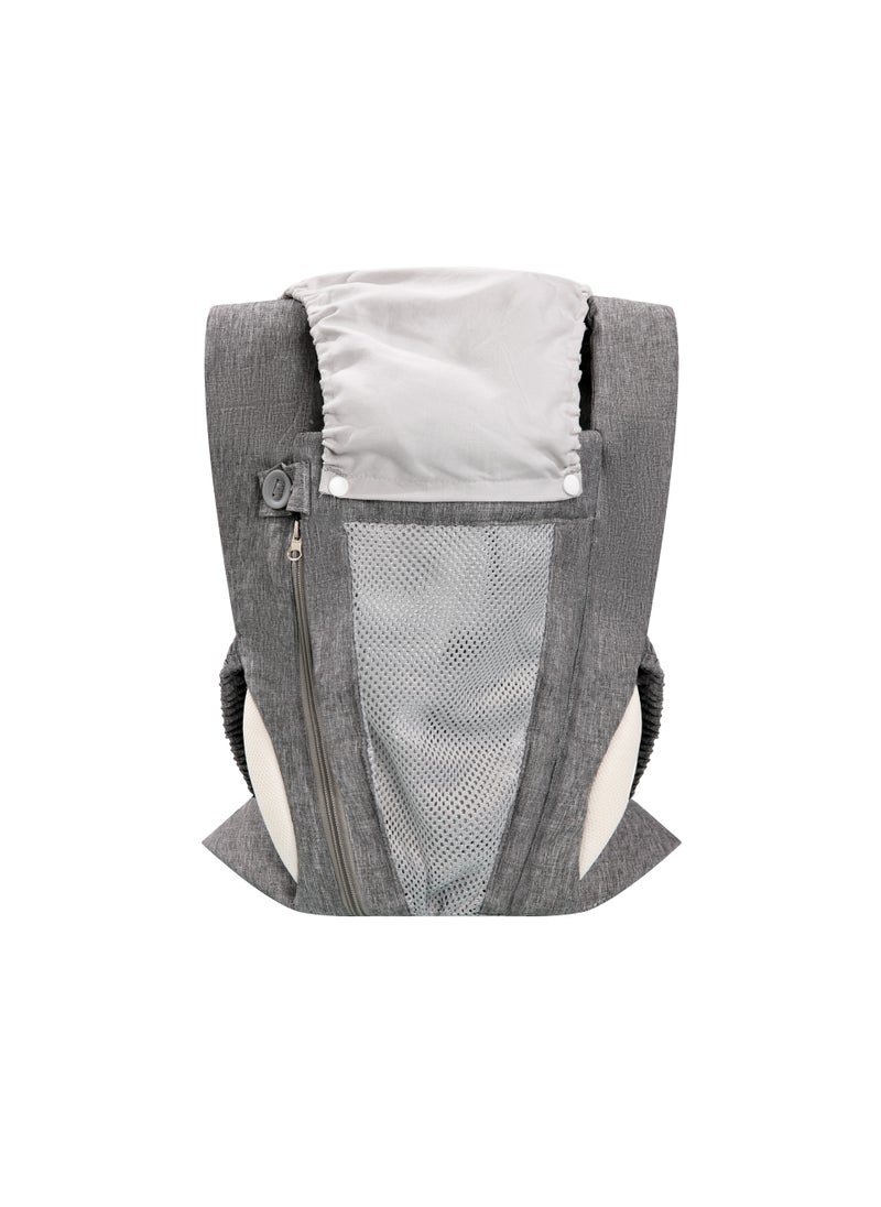 Baby Carrier Multifunctional Lightweight Front Back Sling Gray net