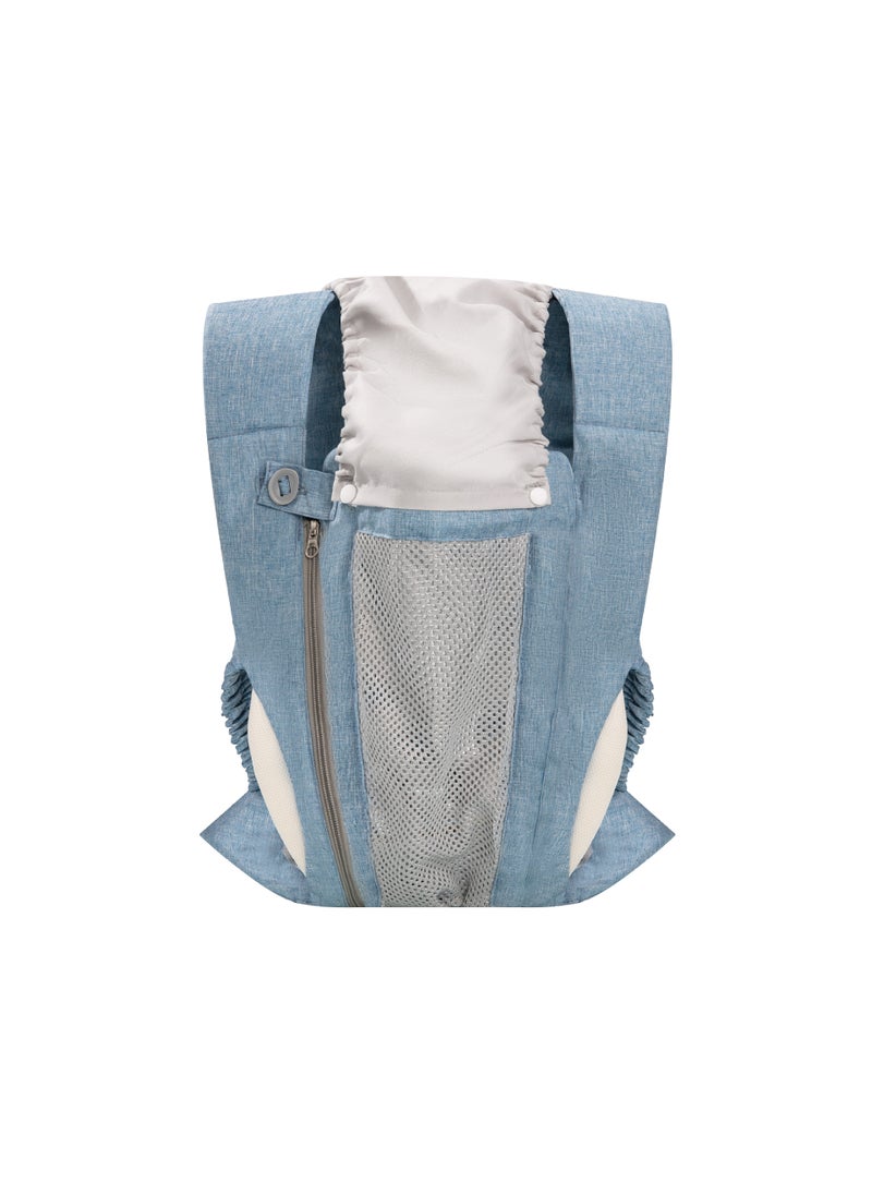 Baby Carrier Multifunctional Lightweight Front Back Sling Sky Blue net