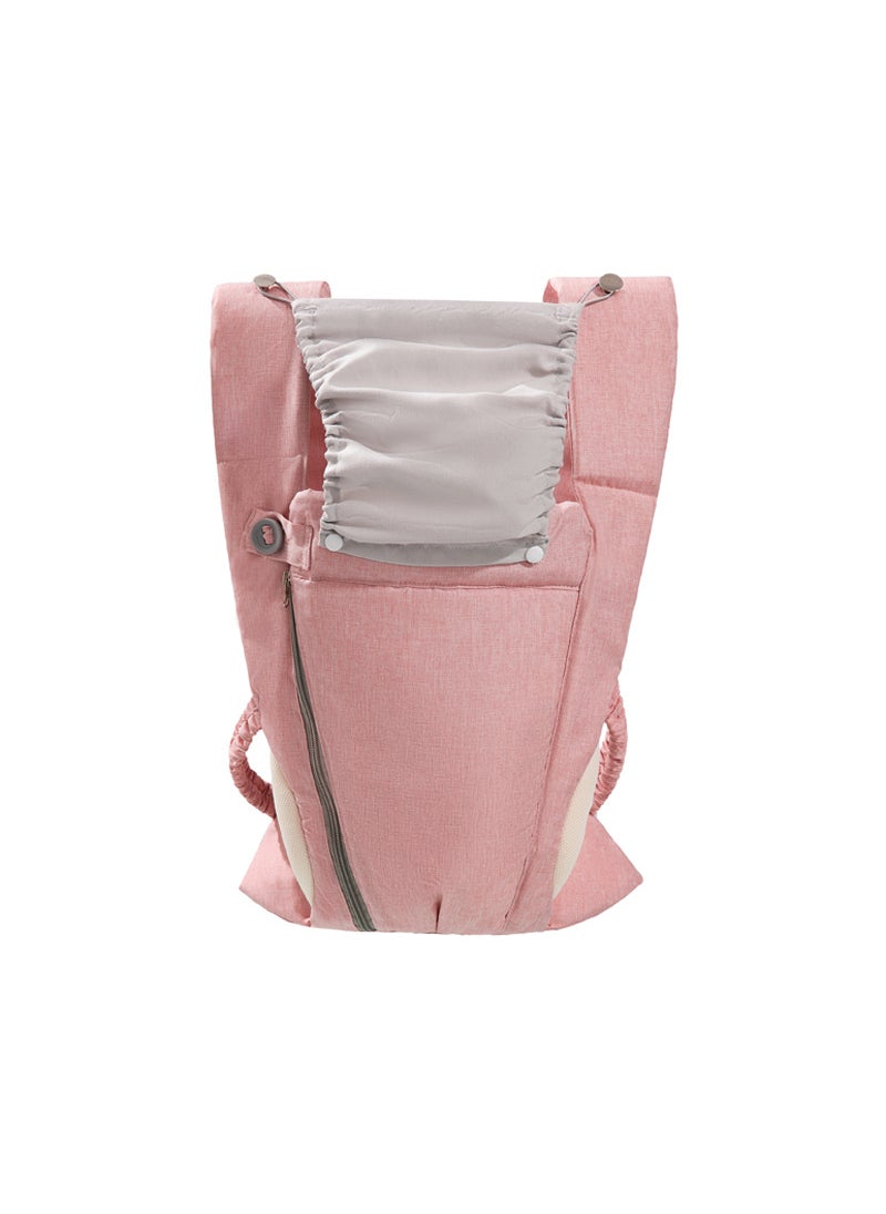 Baby Carrier Multifunctional Lightweight Front Back Sling Pink cloth