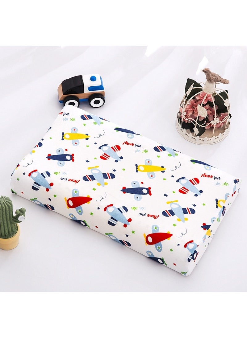 Thai Cotton Baby-Safe Latex Pillow for Kids Small Plane