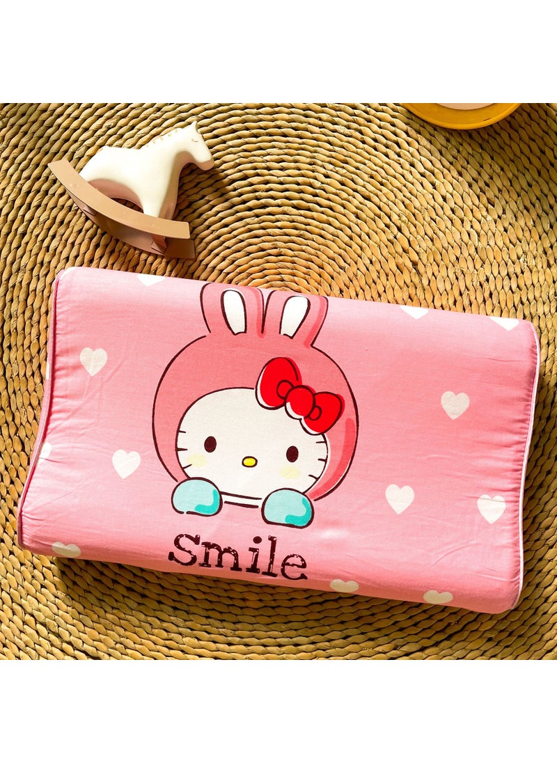 Thai Cotton Baby-Safe Latex Pillow for Kids Cute Rabbit