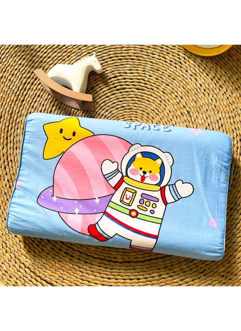 Thai Cotton Baby-Safe Latex Pillow for Kids Space Bear