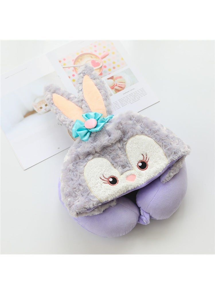 1 x 5 pcs Cartoon Bear Stella Bunny U-shaped Travel Pillow Lulu