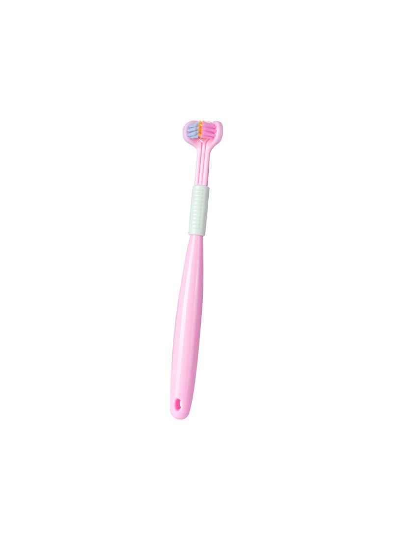 1 x 5 pcs Yalina Triple-Side Soft Bristle Toothbrush for Adults A22-powder (children's toothbrush)