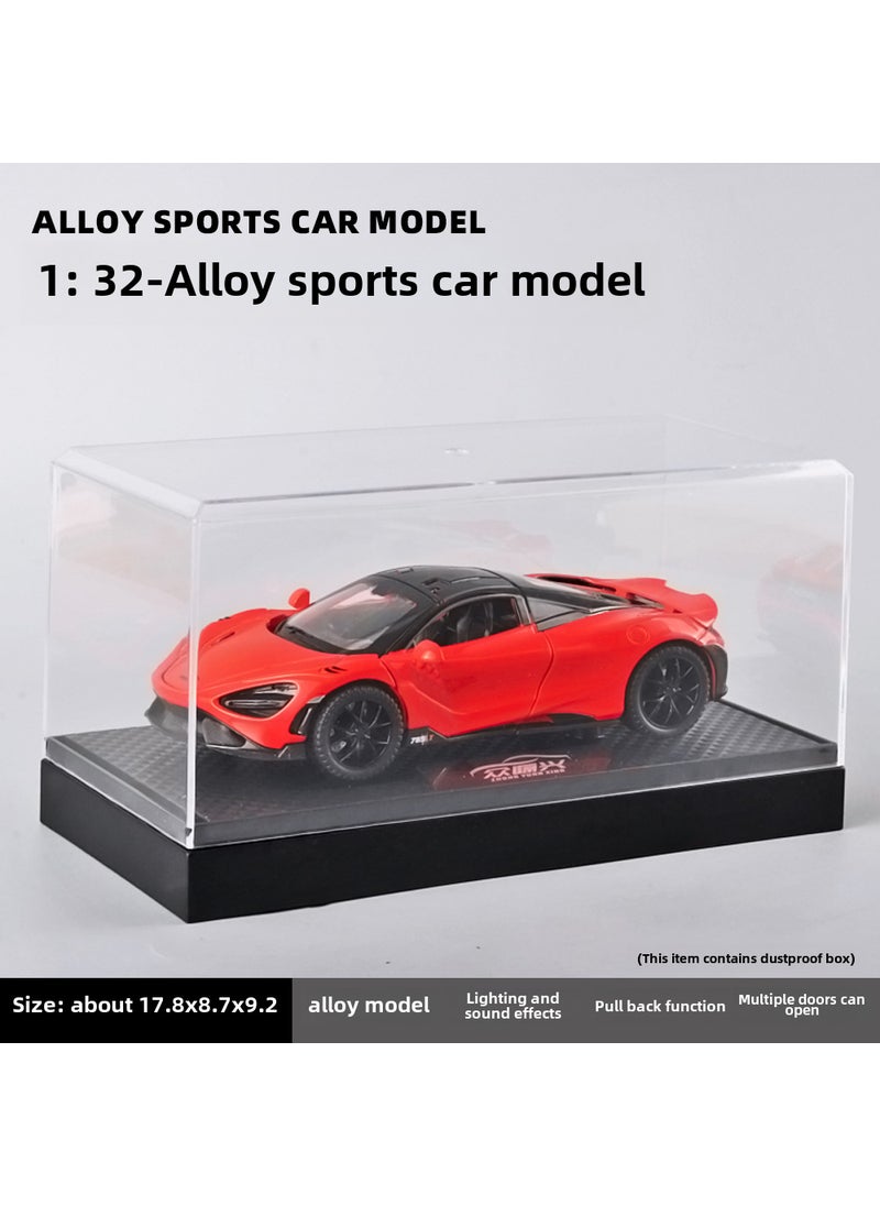 1:32 Alloy Car Model Acrylic Dust Cover E21007-1:32 Farley-box-red