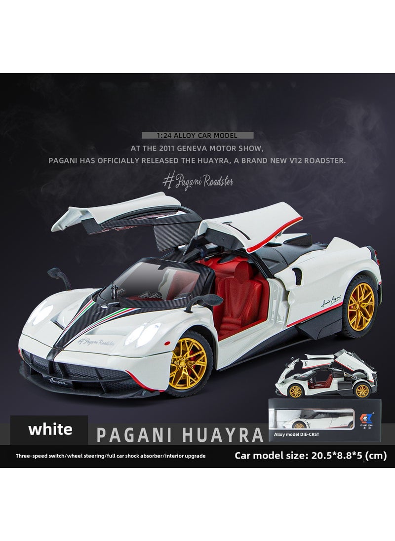 1:24 Scale Alloy Sports Car Model Toy White