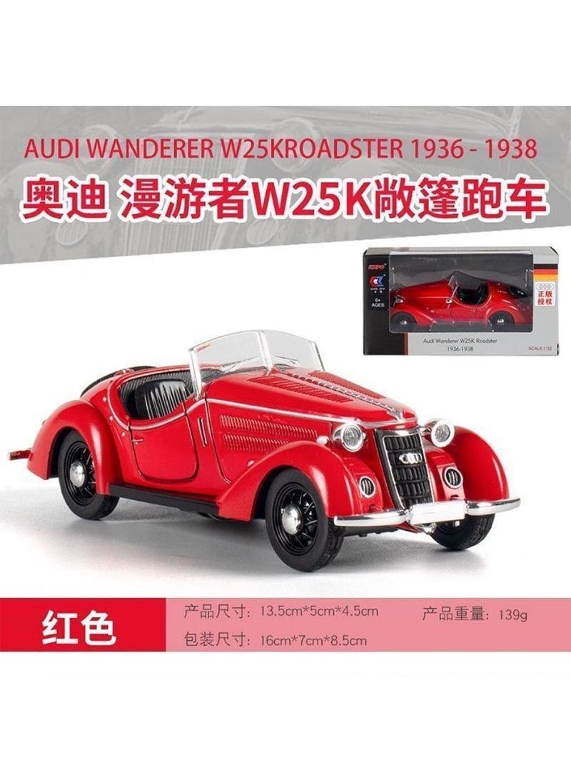 1:32 Audi W25K Alloy Car Model Convertible CZ-32013A-32 Audi rover-box [red]]