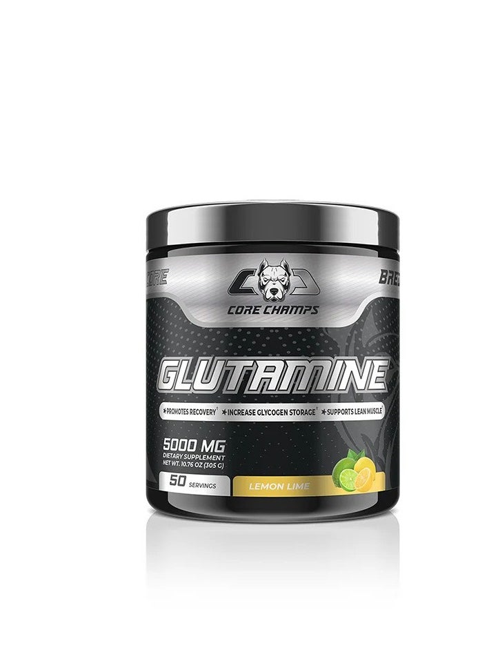 CORE CHAMPS,GLUTAMINE,LEMON LIME FLAVOUR,5000 MG,50 SERVINGS