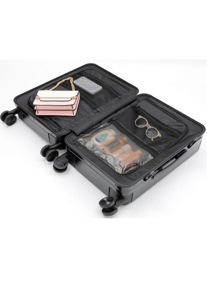 Premium Expandable Aluminum Frame  PC Suitcase with Broad Handle 20 Inch