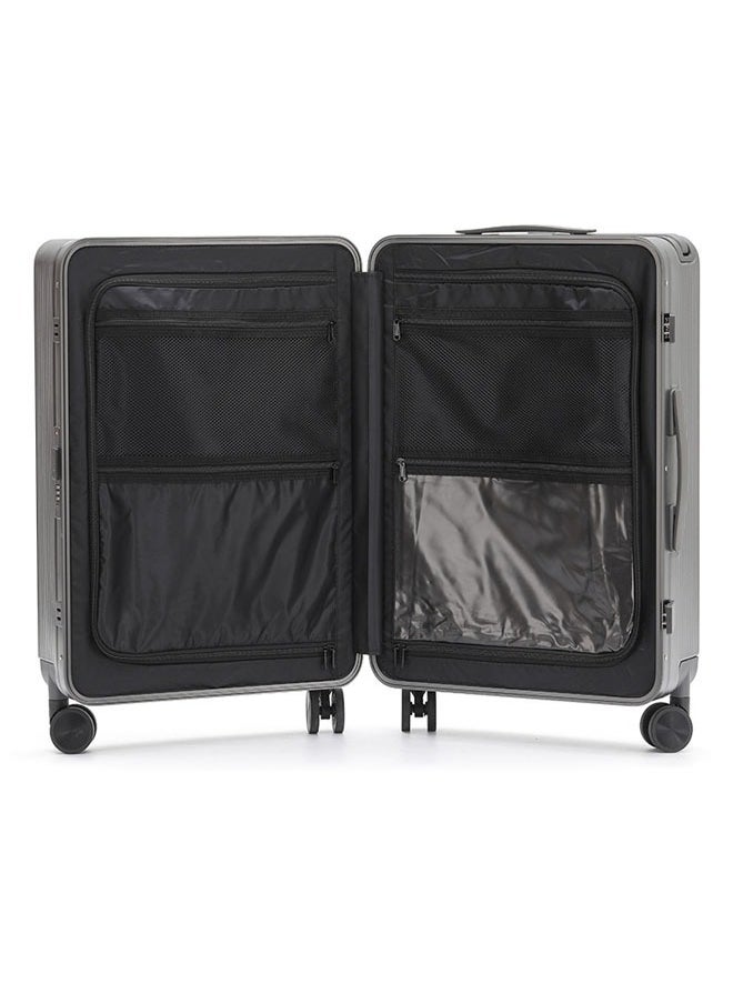 Premium Expandable Aluminum Frame  PC Suitcase with Broad Handle 24 Inch