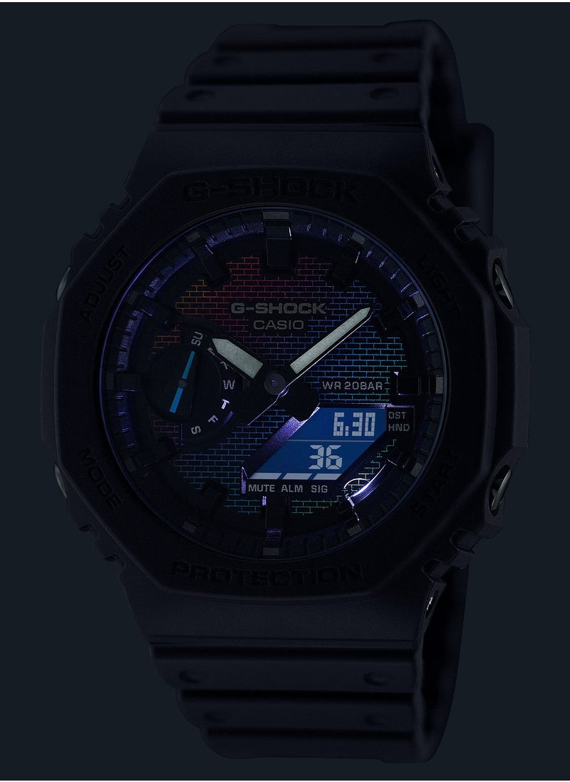 Analog+Digital Resin Band Watch GA-2100RW-1A