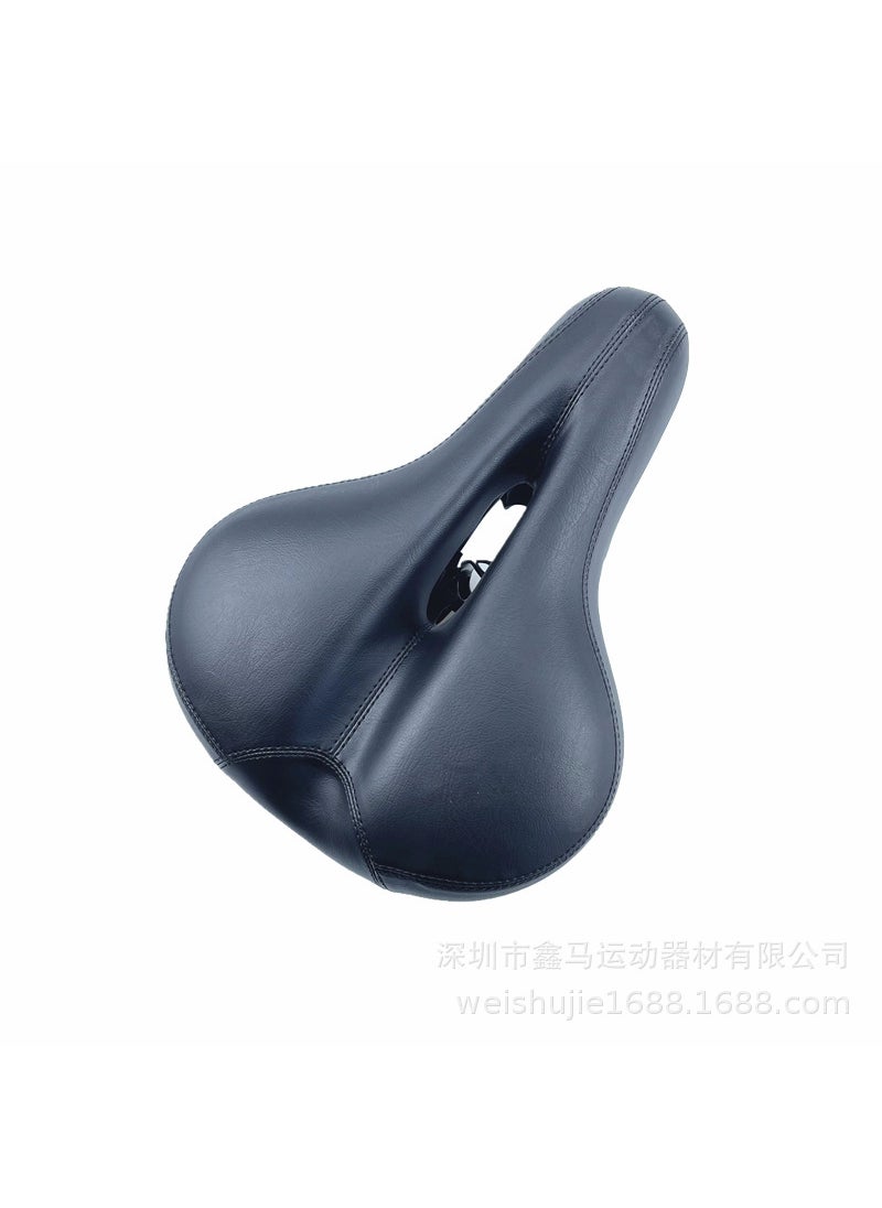 1 x 5 pcs Thickened Bike Saddle Comfort Mountain Seat Black