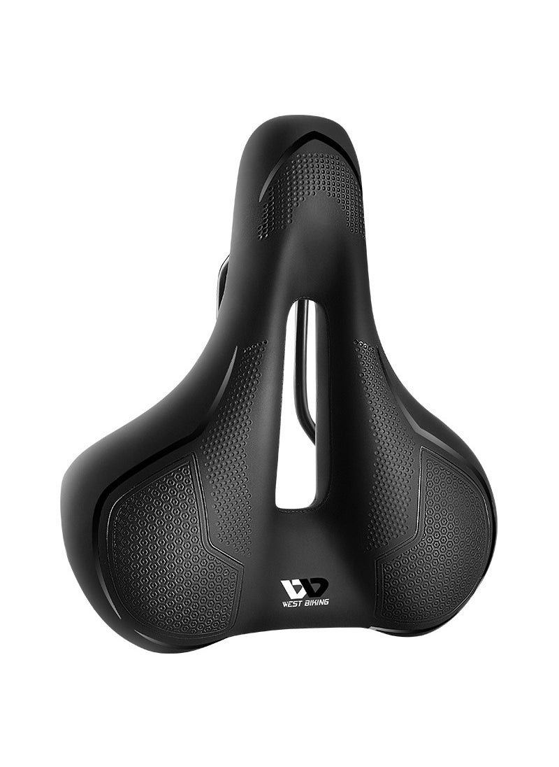 1 x 5 pcs Cyclist Hollow Saddle Comfort High-Elastic MTB Road Bike Seat Casual (black)