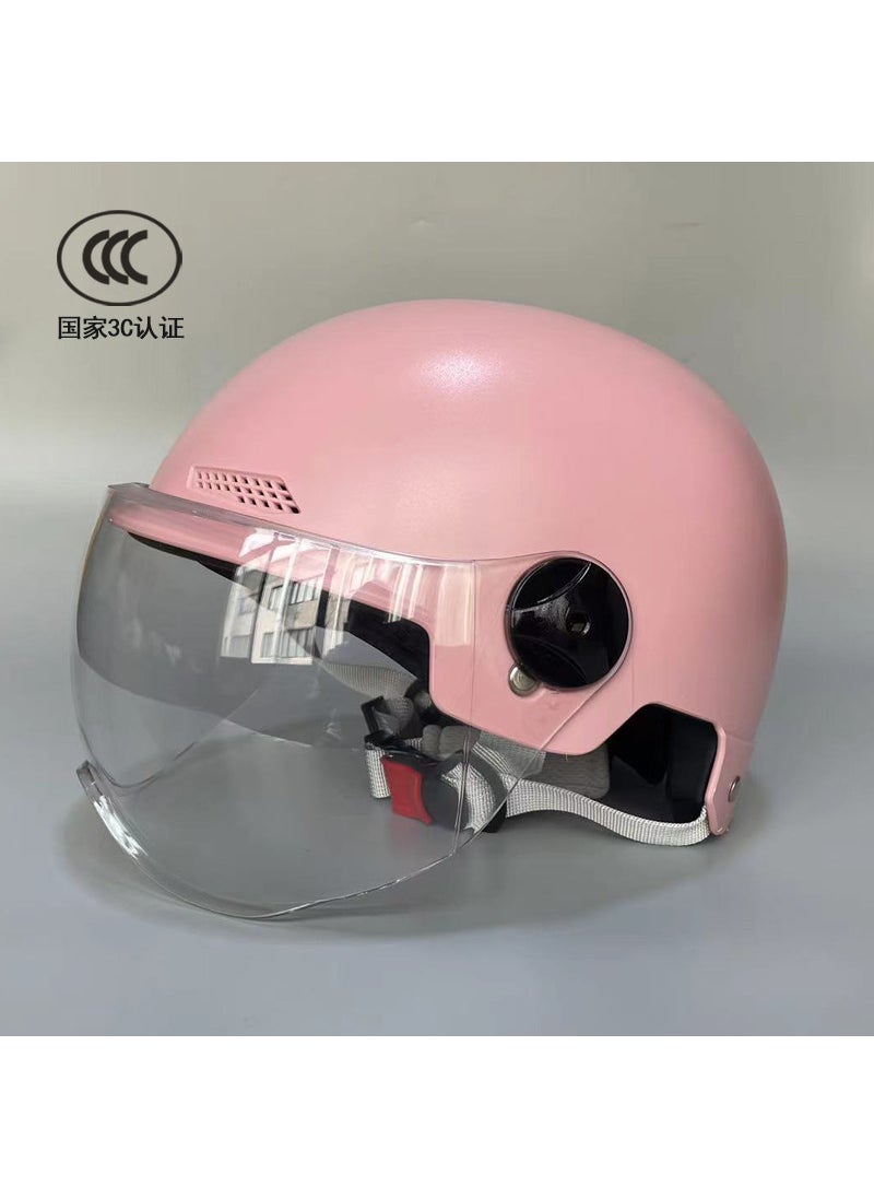 1 x 5 pcs 3C Certified Helmet with Adjuster for E-Bikes Pink