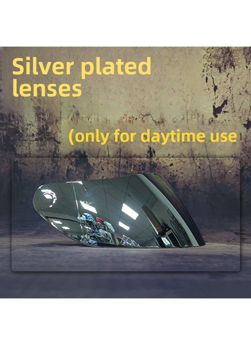 Universal Visor Lens Orz991 JieKai316/902 Aishen805-607 Helmet Shield Silver plated lens