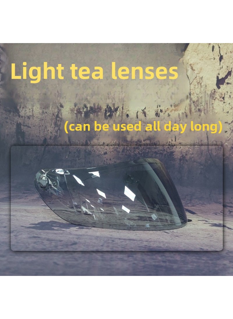 Universal Visor Lens Orz991 JieKai316/902 Aishen805-607 Helmet Shield Light tea lens