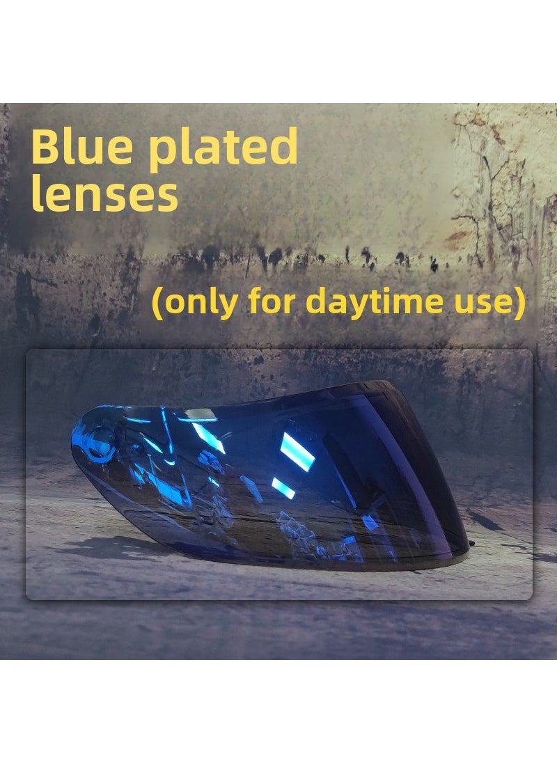 Universal Visor Lens Orz991 JieKai316/902 Aishen805-607 Helmet Shield Blue plated lens