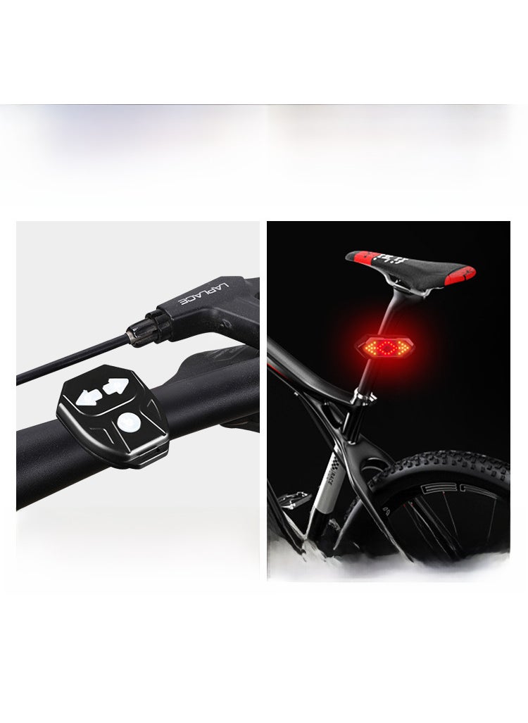 1 x 5 pcs USB Rechargeable Bike Tail Light with Wireless Remote Wireless remote control