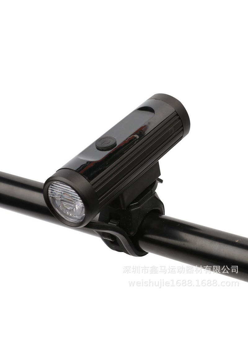 1 x 5 pcs Mountain Bike Aluminum 550lm Bright Front Light Black