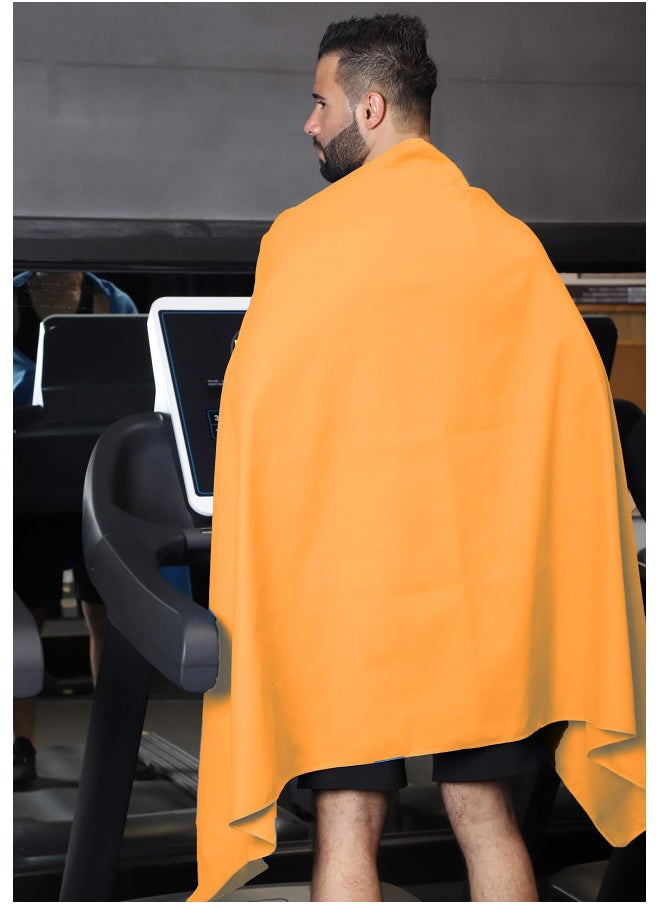 Rainleaf Microfiber Towel,Orange,40 X 72 Inches