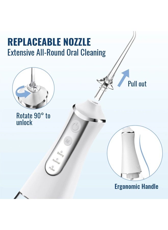 Portable USB Rechargeable Water Jet Teeth Cleaner with Water Flosser