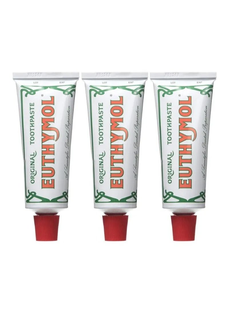 Pack Of 3 Original Toothpaste Multicolour 3x75ml