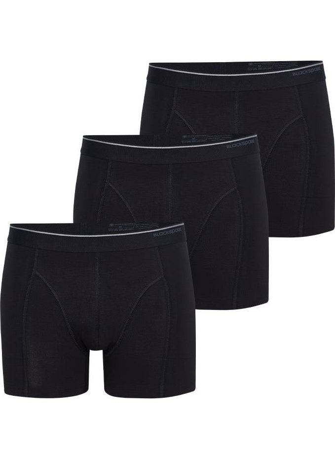 Men's Black Boxer Cotton 3-Pack 9673