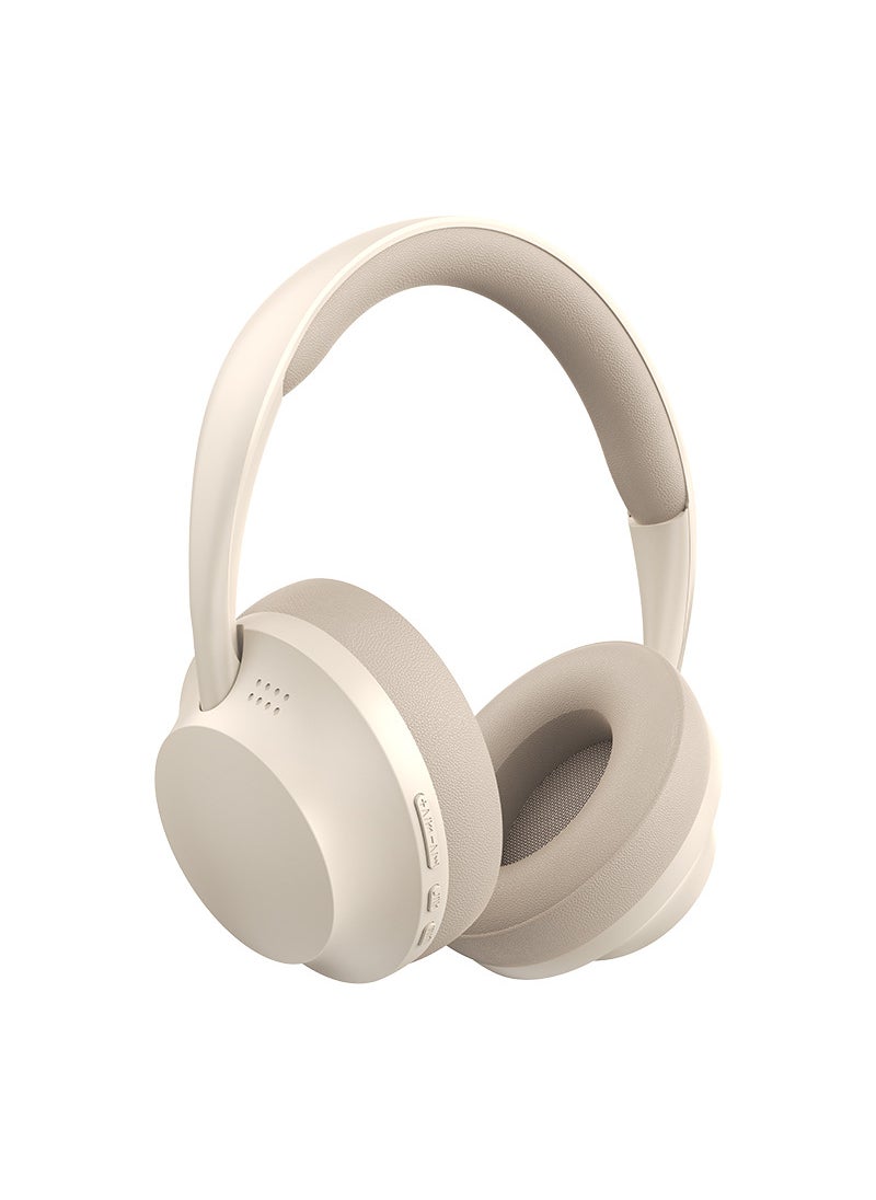 P7235 Wireless Bluetooth Headphones 3D Full-Cover Ear Pads Khakis