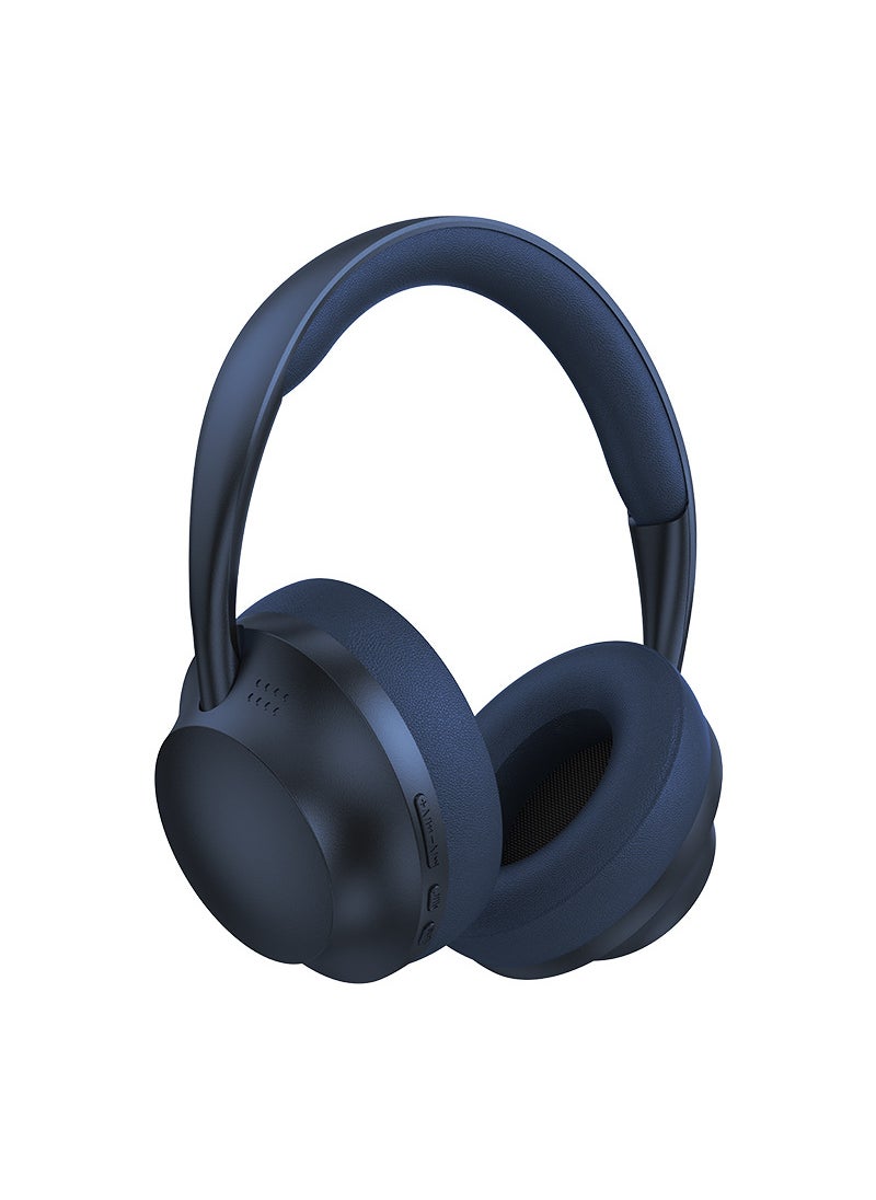 P7235 Wireless Bluetooth Headphones 3D Full-Cover Ear Pads Dark Blue