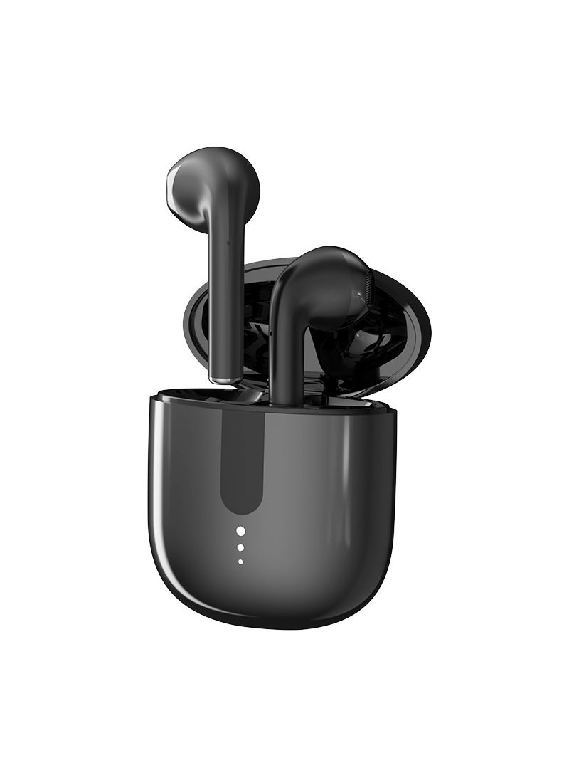 New R02 Bluetooth Earbuds Long Battery for Sports Black with packaging