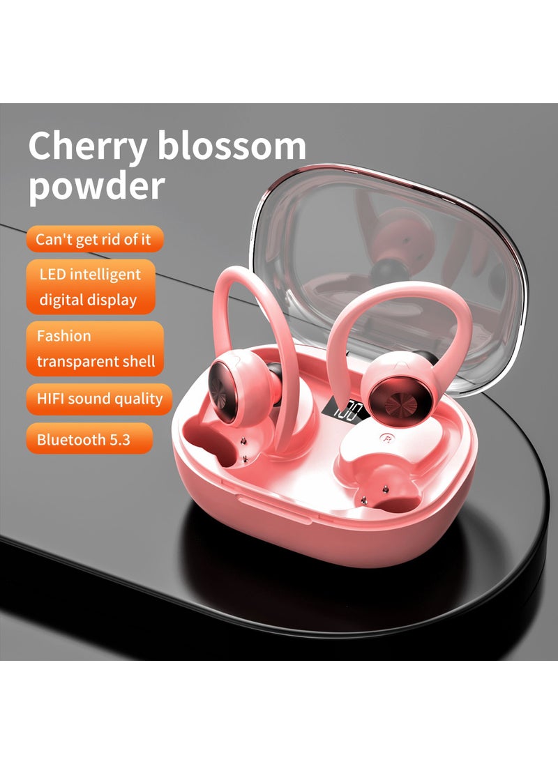 Sport Bluetooth Earbuds Secure Fit Headphones Pink