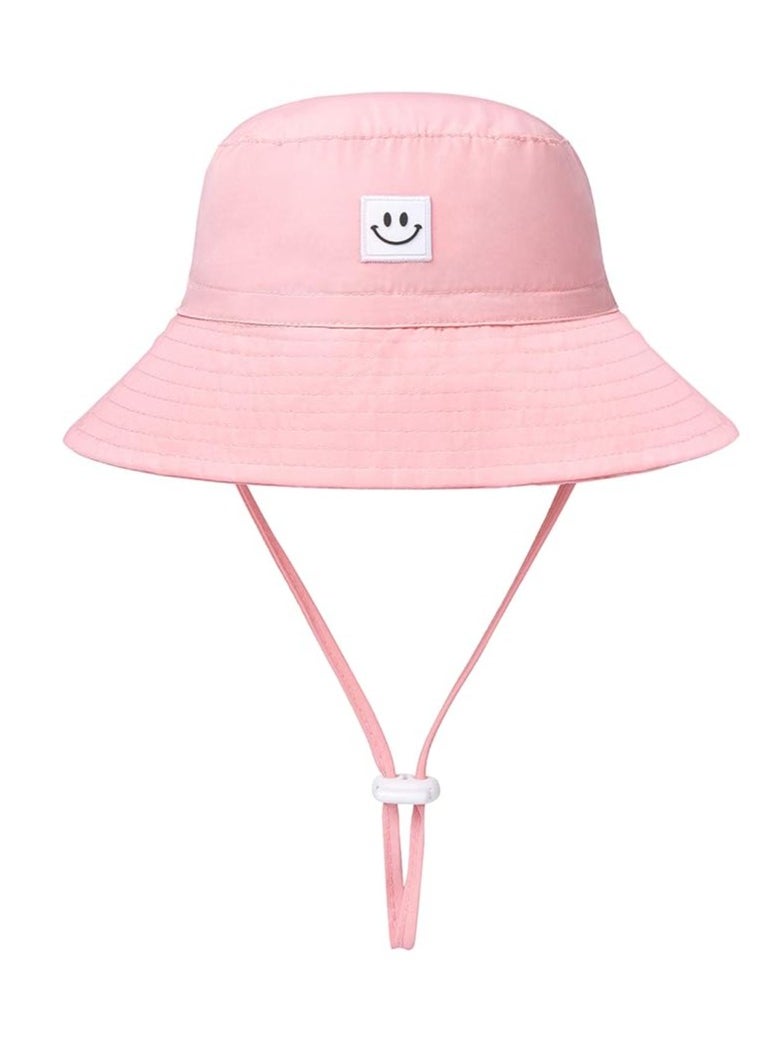 Baby Sun Hat Smile Face Toddler UPF 50+ Sun Protective Bucket hat Nice Beach hat for Baby Girl boy Adjustable Cap