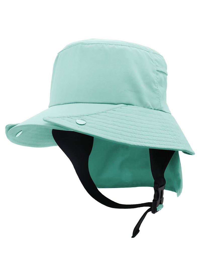 New UPF50+ Breathable Fishing Hat with Neck Protection Sky Blue