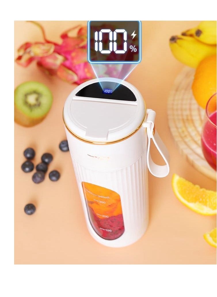 340ML Juicer Multi functional Electric Mini Portable Fruit Squeezing and Juice Mixing Cup