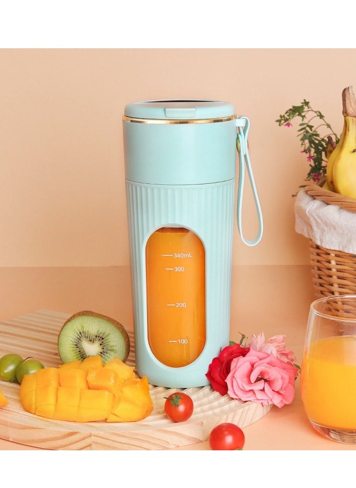 340ML Juicer Multi functional Electric Mini Portable Fruit Squeezing and Juice Mixing Cup