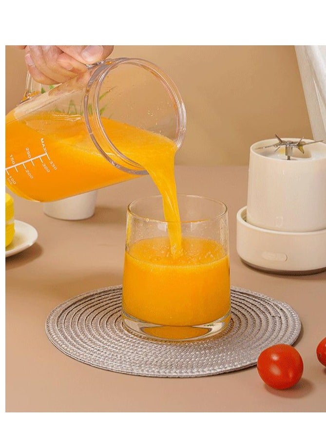 330ML Juicer Multi functional Electric Mini Portable Fruit Squeezing and Juice Mixing Cup