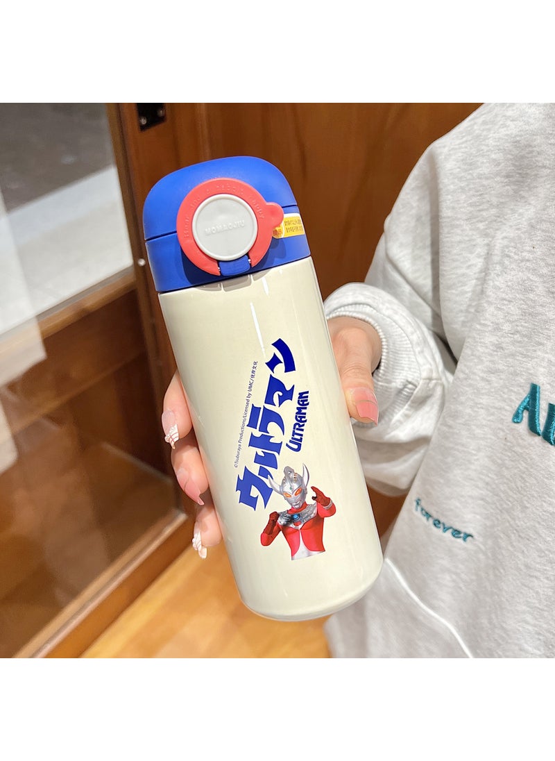 Ultraman Insulated Cup for Kids 316 Straw 480ml white Ultraman 9010