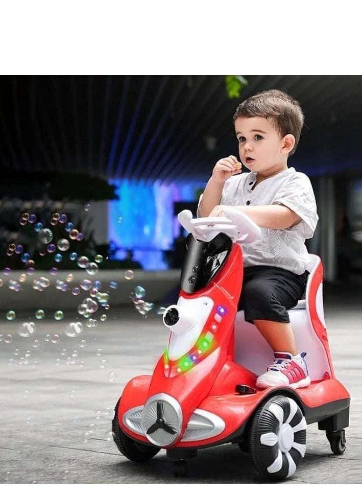 Kids battery ride on car bubble balance boys and girls remote control toy car baby four wheel drift car 12V With remote