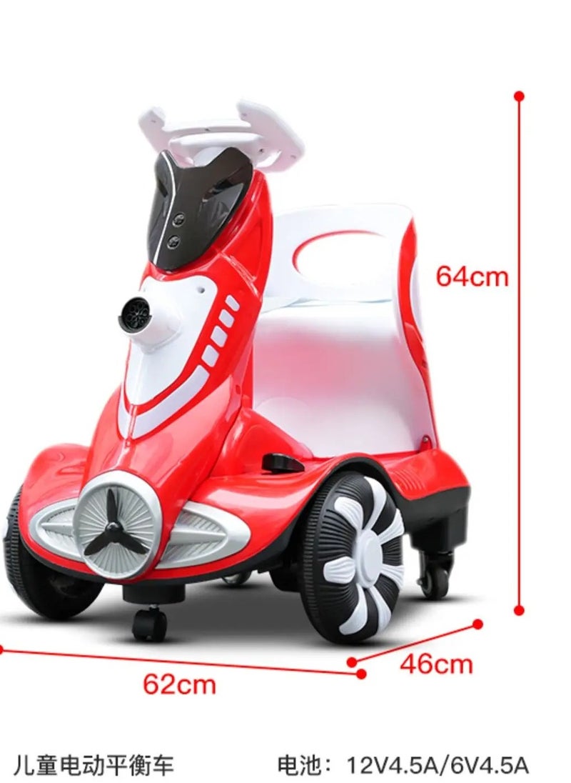 Kids battery ride on car bubble balance boys and girls remote control toy car baby four wheel drift car 12V With remote