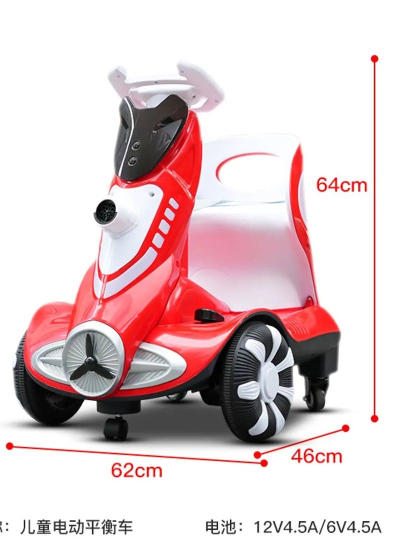 Children's Electric Car Bubble Machine Balance Boys and Girls Remote Control Toy Car Four-Wheel Drift Car