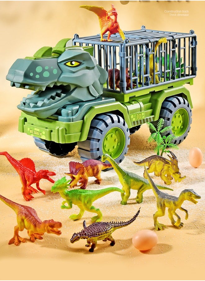 Dinosaur Truck Toys Transport Car  Truck With Dinosaur Toys Car 21 pcs Dinosaur Truck Set Toys  For Kids Boys Girls