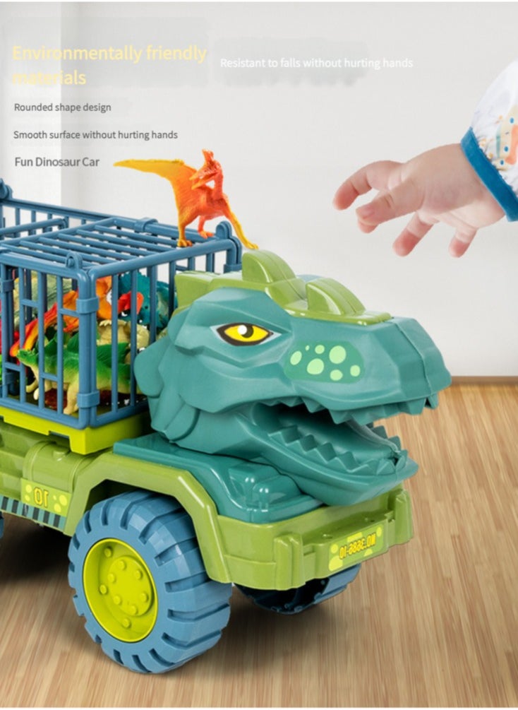 Dinosaur Truck Toys Transport Car  Truck With Dinosaur Toys Car 21 pcs Dinosaur Truck Set Toys  For Kids Boys Girls