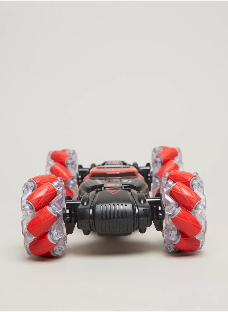 Gesture Sensor Control Deformable All-Terrain Transformable LED Light RC Stunt Car