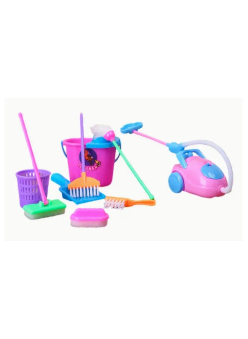 Electric Vacuum Cleaner With Cleaning Accessories Toys Set